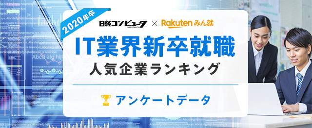 2020年卒 IT業界新卒就職人気企業ランキング│アンケートデータ